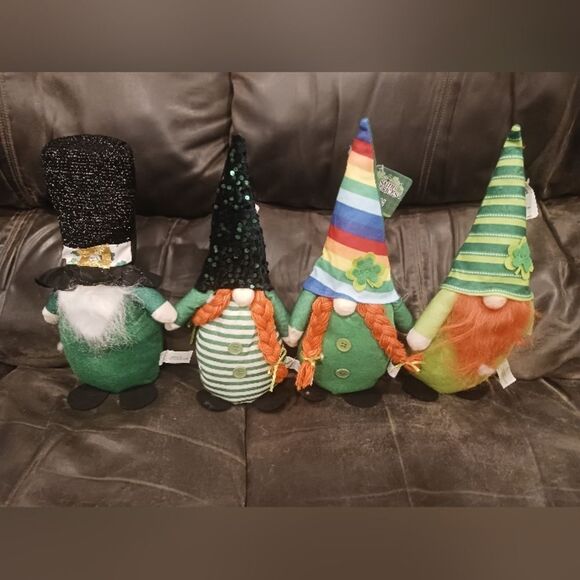 St. Patrick's Day Set of 4 Gnomes - Picture 1 of 5